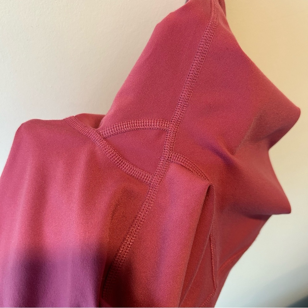 Alo Yoga Airbrush 7” High-Waist Biker Shorts Pink Size Extra Small - Picture 5 of 5